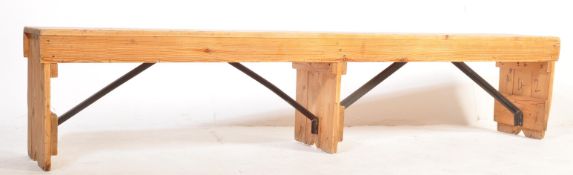 INDUSTRIAL AXMINSTER FACTORY PINE WORK BENCH TABLE