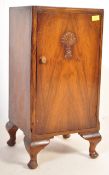 1930'S ART DECO WALNUT VENEER BEDSIDE CABINET