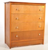 MID 20TH CENTURY TEAK WOOD CHEST OF DRAWERS