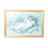 MID 20TH CENTURY CIRCA 1970S OIL ON CANVAS NUDE PAINTING