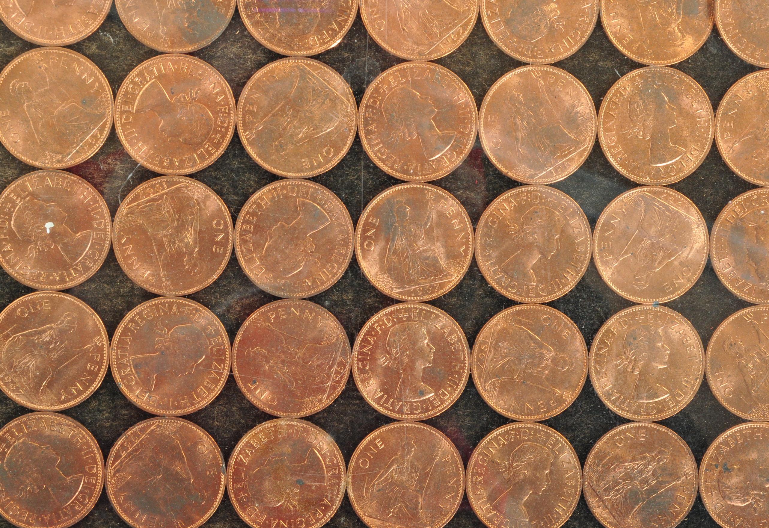 MID CENTURY CAMPAIGN MAHOGANY PENNY COFFEE TABLE - Image 5 of 5