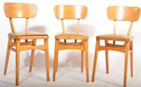 SET 3 MID CENTURY RETRO 1950'S UTILITY DINING KITCHEN CHAIRS