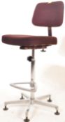 RETRO VINTAGE MID 20TH CENTURY OFFICE SWIVEL HIGH CHAIR