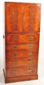 REGENCY REVIVAL MAHOGANY CAMPAIGN CHEST DRINK CABINET