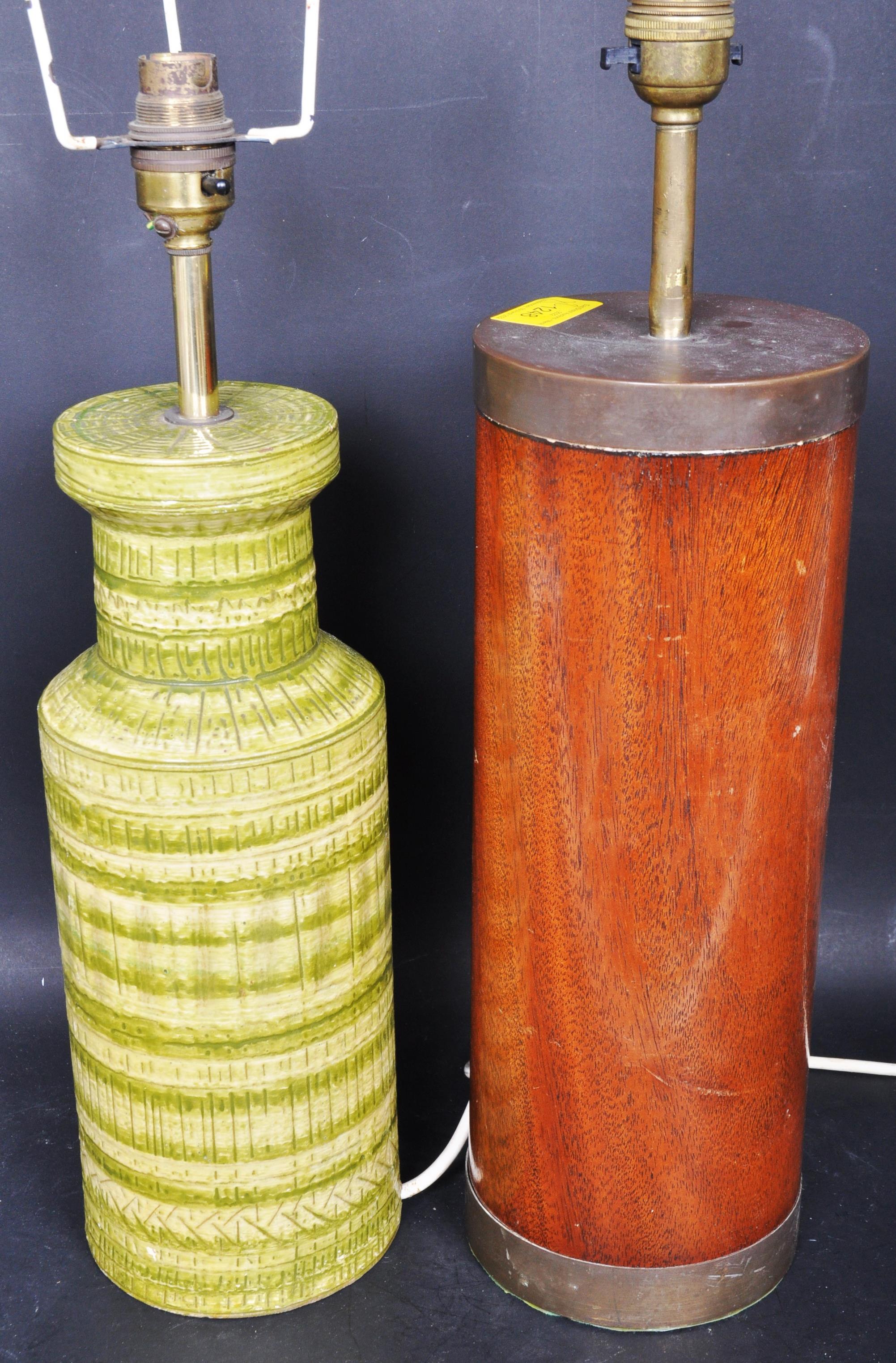 TWO RETRO VINTAGE MID 20TH CENTURY LAMPS / LIGHTS - Image 5 of 5