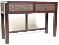 20TH CENTURY DAVID MARTIN MAHOGANY CONSOLE HALL TABLE