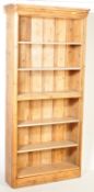 VICTORIAN 19TH CENUTRY COUNTRY PINE OPEN WINDOW BOOKCASE