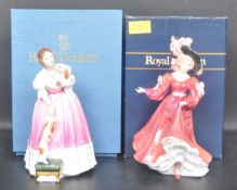 PAIR OF ROYAL DOULTON LADY FIGURES