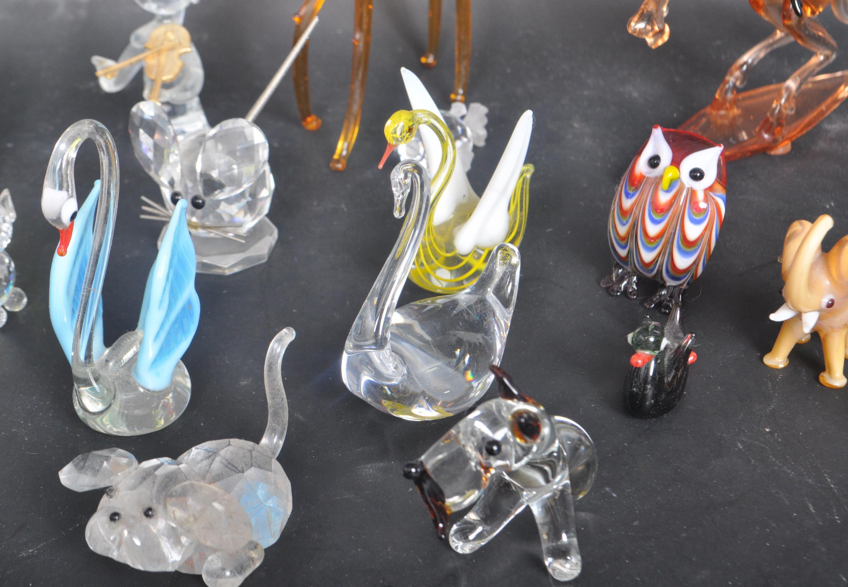 COLLECTION OF MURANO, SWAROVSKI & DARTINGTON GLASS FIGURES - Image 4 of 6