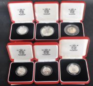 COLLECTION OF UK DENOMINATION SILVER PIEDFORT AND SILVER COINS
