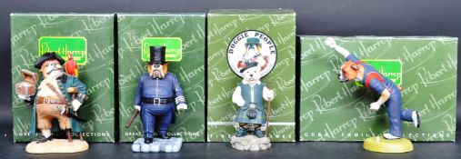 ROBERT HARROP - DOGGIE PEOPLE x 4 - LIMITED EDITION FIGURES