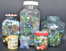 COLLECTION OF VINTAGE GLASS MARBLES