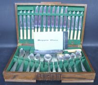 1930'S ART DECO OAK CANTEEN OF CUTLERY - MAPPIN & WEBB