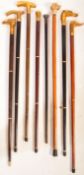 COLLECTION OF VINTAGE 20TH CENTURY WALKING STICKS