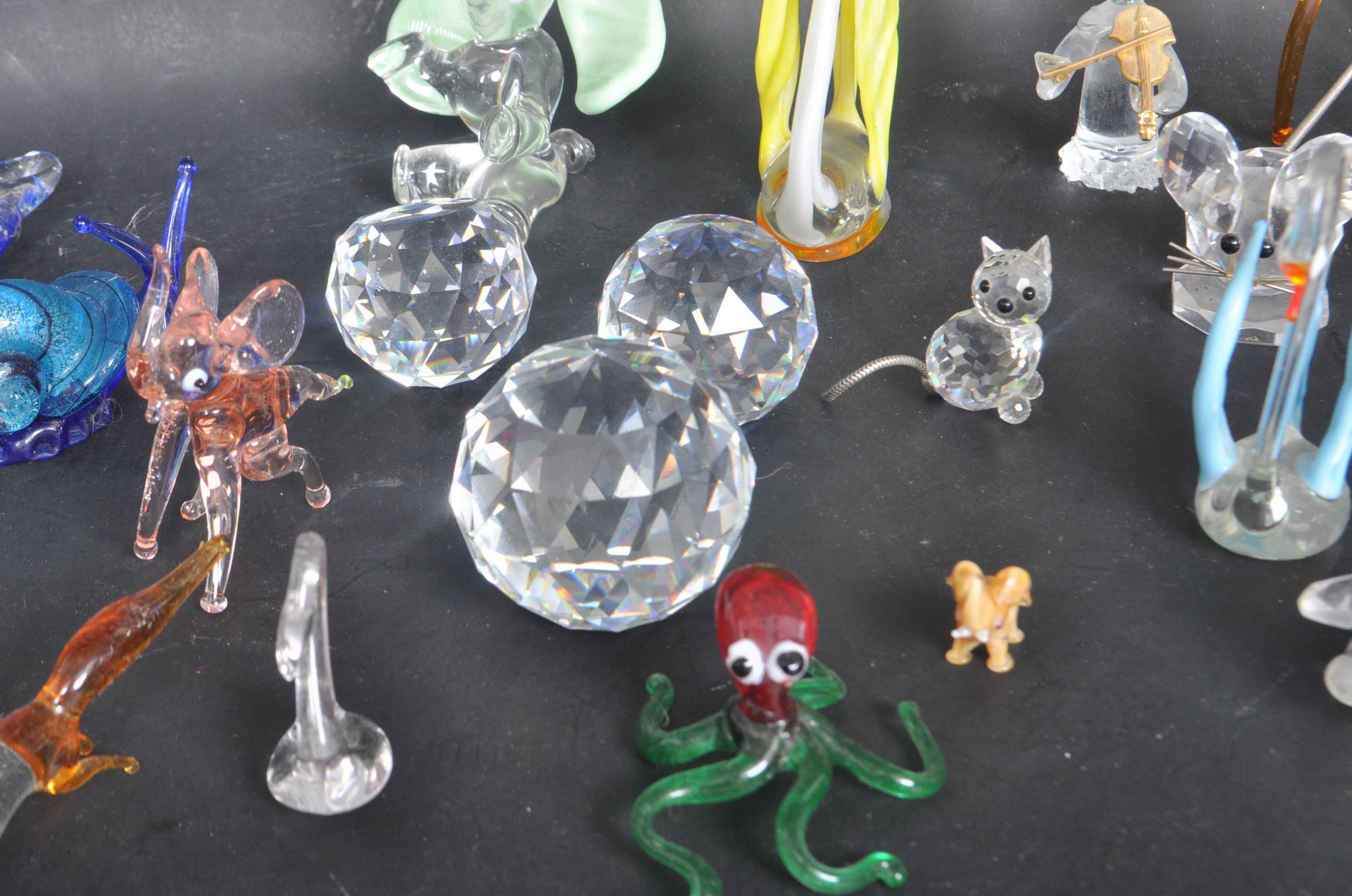 COLLECTION OF MURANO, SWAROVSKI & DARTINGTON GLASS FIGURES - Image 3 of 6