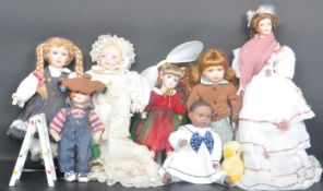 COLLECTION OF VINTAGE PORCELAIN DOLLS