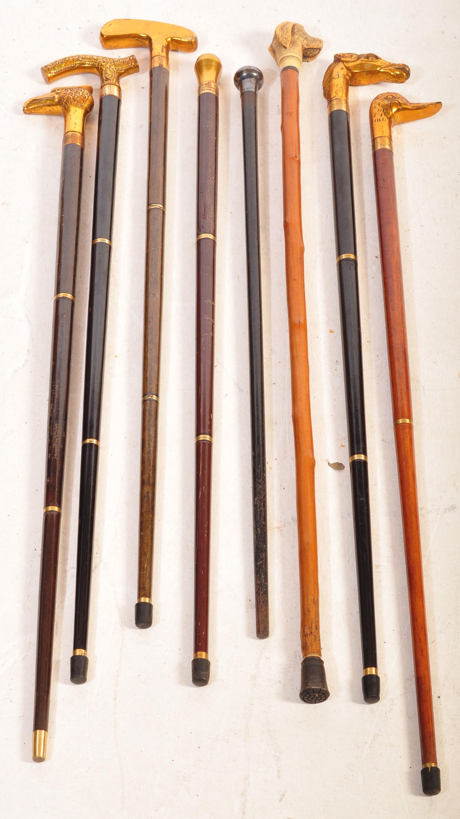 COLLECTION OF VINTAGE 20TH CENTURY WALKING STICKS - Image 2 of 8