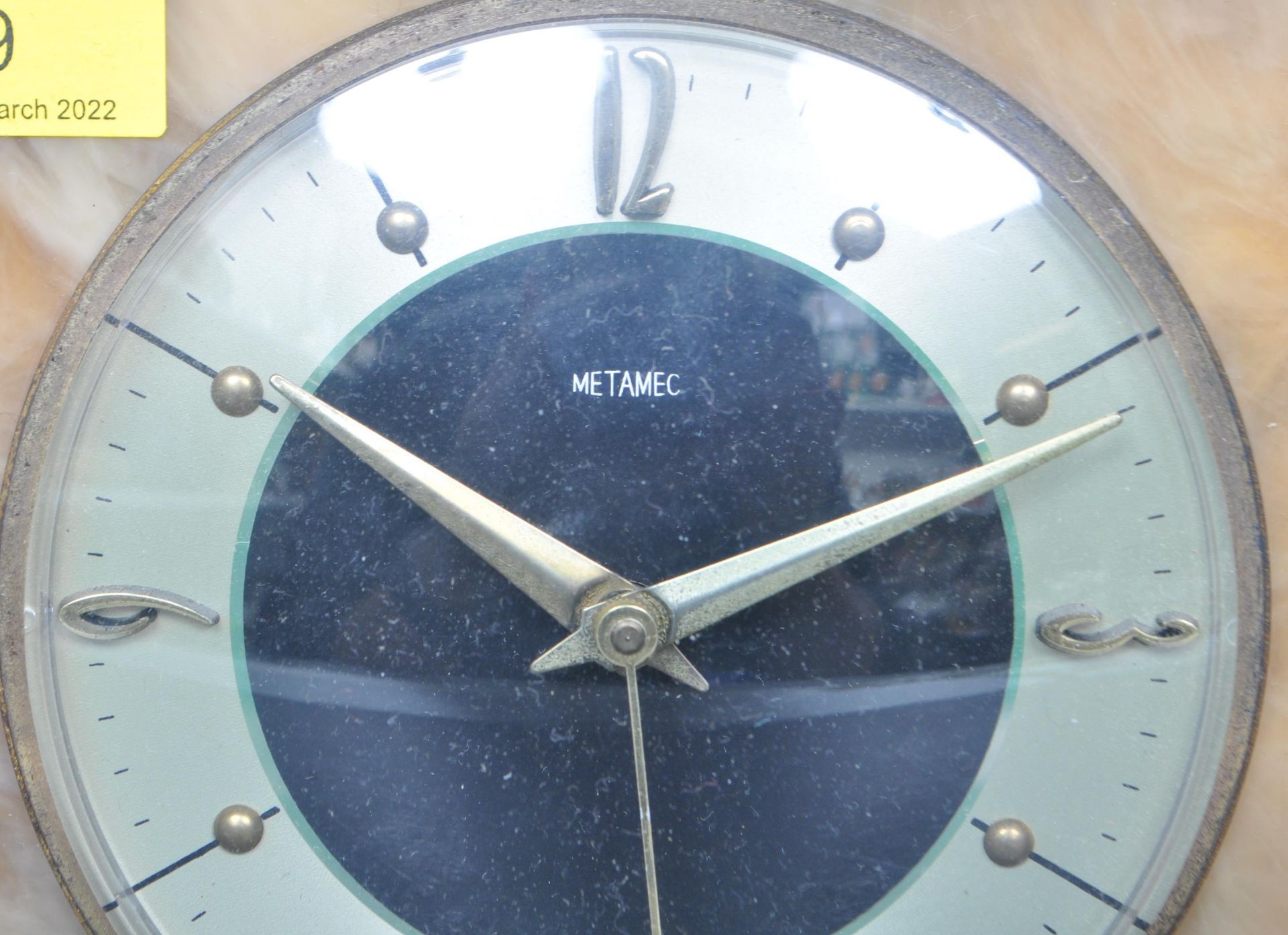 RETRO MID 20TH CENTURY METAMEC MANTEL CLOCK - Bild 2 aus 5