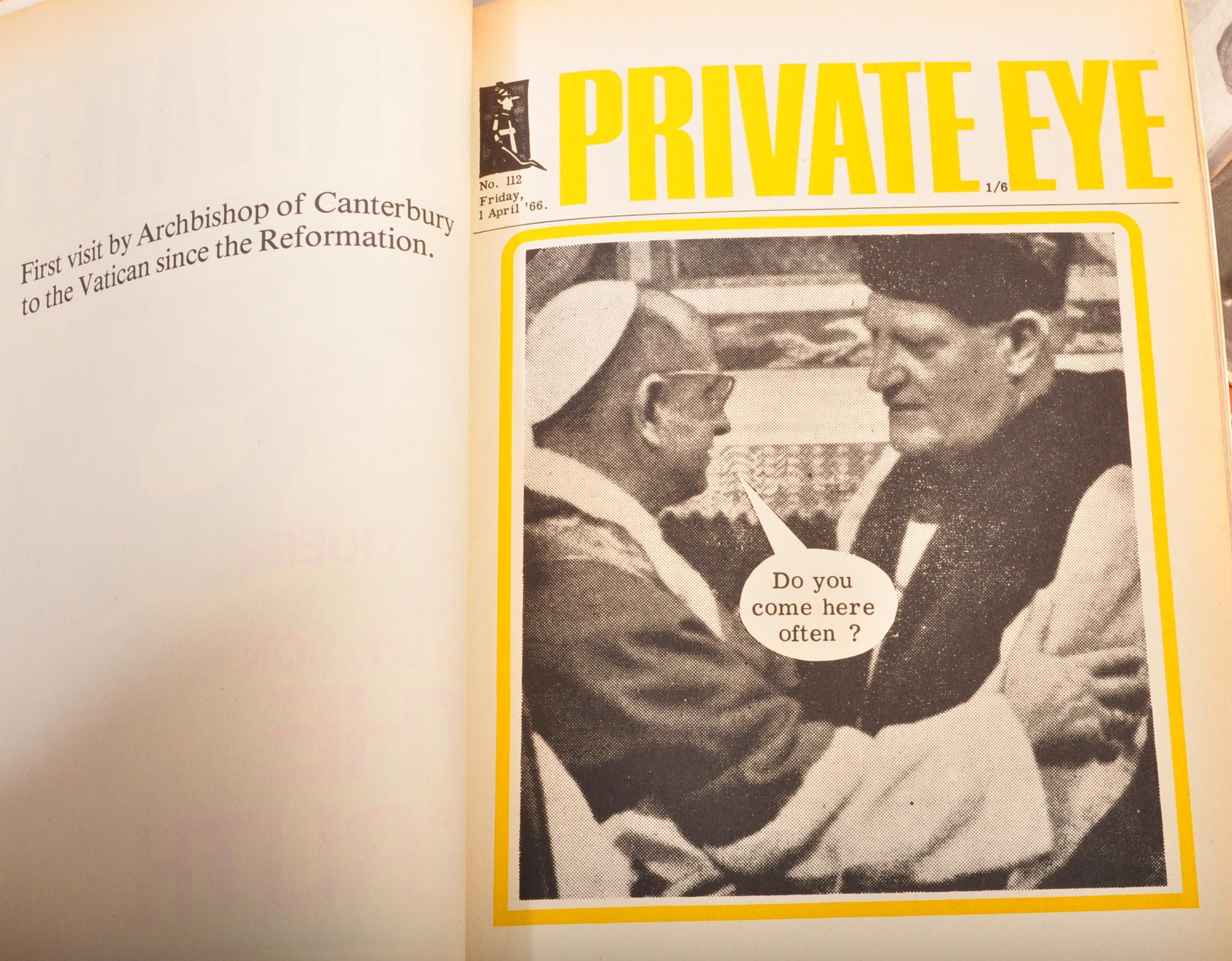 LARGE COLLECTION OF APPROV 250 VINTAGE 20TH CENTURY PRIVATE EYE MAGAZINE - Image 6 of 9