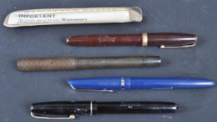 COLLECTION OF VINTAGE 20TH CENTURY FOUNTAIN PENS