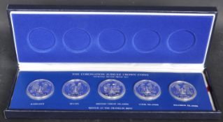 1978 FRANKLIN MINT SILVER ANNIVERSARY CORONATION SILVER COIN SET