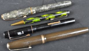 COLLECITON OF VINTAGE 20TH CENTURY FOUTAIN PENS AND PROPELLING PENCILS