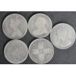 COLLECTION OF 19TH CENTURY VICTORIAN SILVER COINS