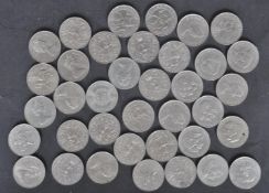 LARGE COLLECTION OF COMMEMORATIVE ROYAL NICKLE CROWN COINS