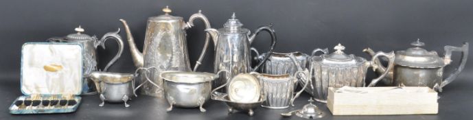 LARGE COLLECTION OF EARLY 20TH CENTURY SILVER PLATE ITEMS