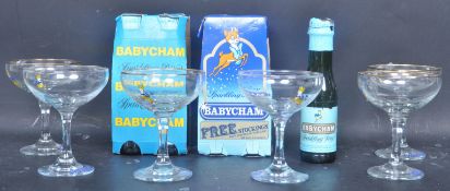 VINTAGE RETRO BABYSHAM GLASSES & BOTTLES