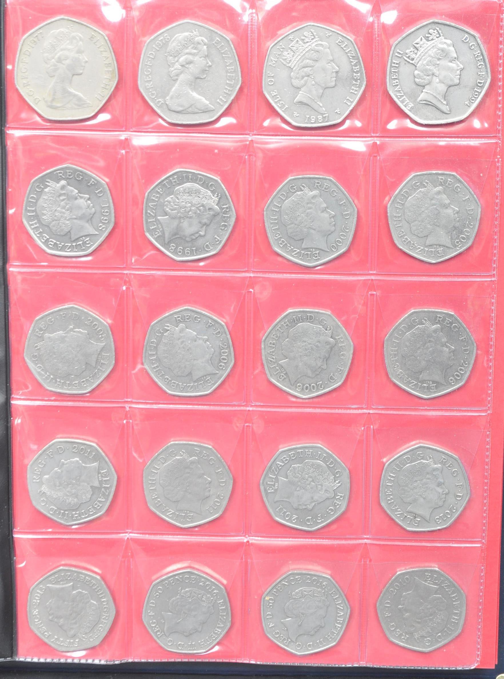 COLLECTION OF 46 COLLECTABLE UK CURRENCY 50P PIECES - Image 2 of 5