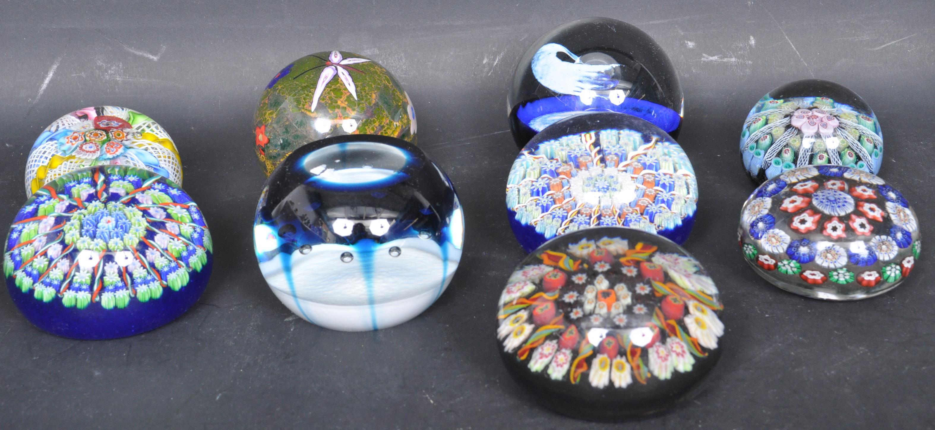 ASSORTMENT OF VINTAGE SELKIRK CAITHNESS & OTHER GLASS PAPERWEIGHTS