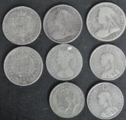 COLLECTION OF 19TH CENTURY VICTORIAN SILVER COINS