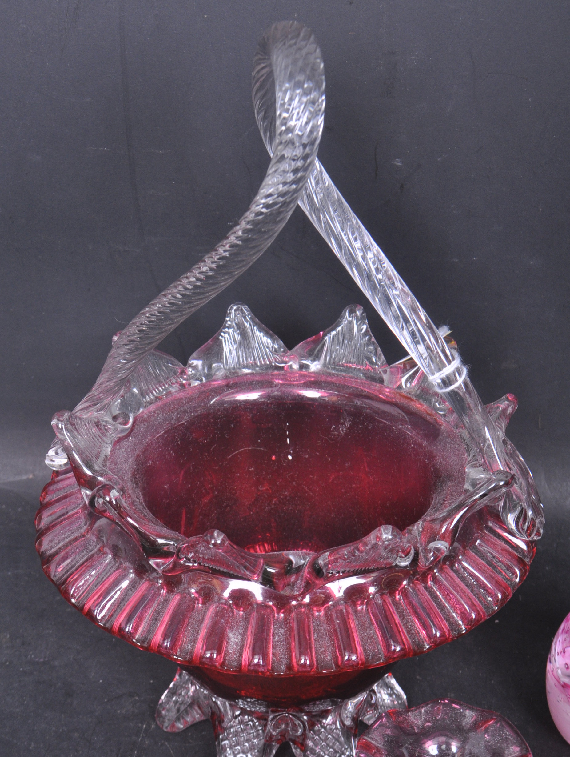 COLLECTION OF VINTAGE CRANBERRY GLASS - Image 2 of 4