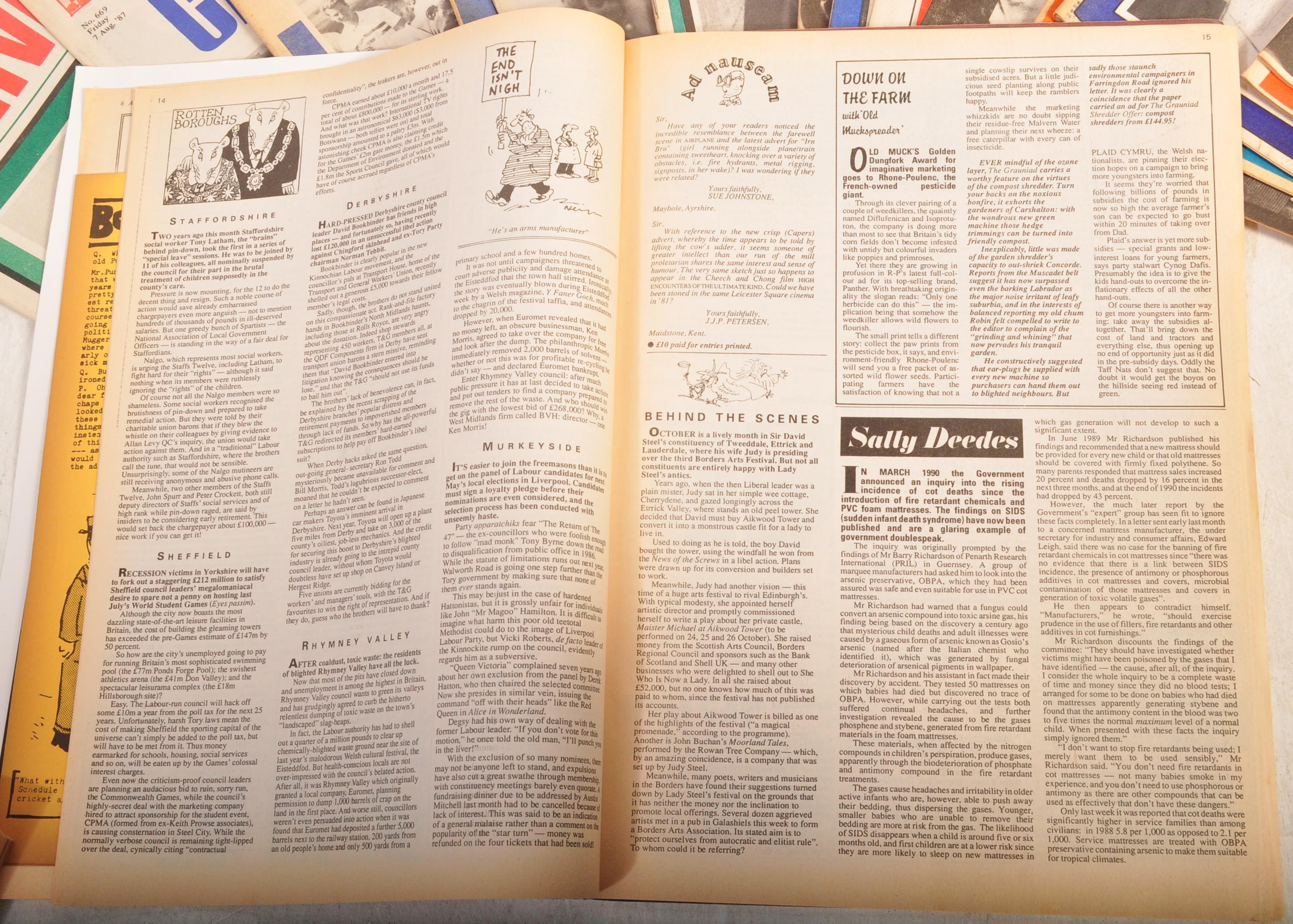 LARGE COLLECTION OF APPROV 250 VINTAGE 20TH CENTURY PRIVATE EYE MAGAZINE - Image 9 of 9