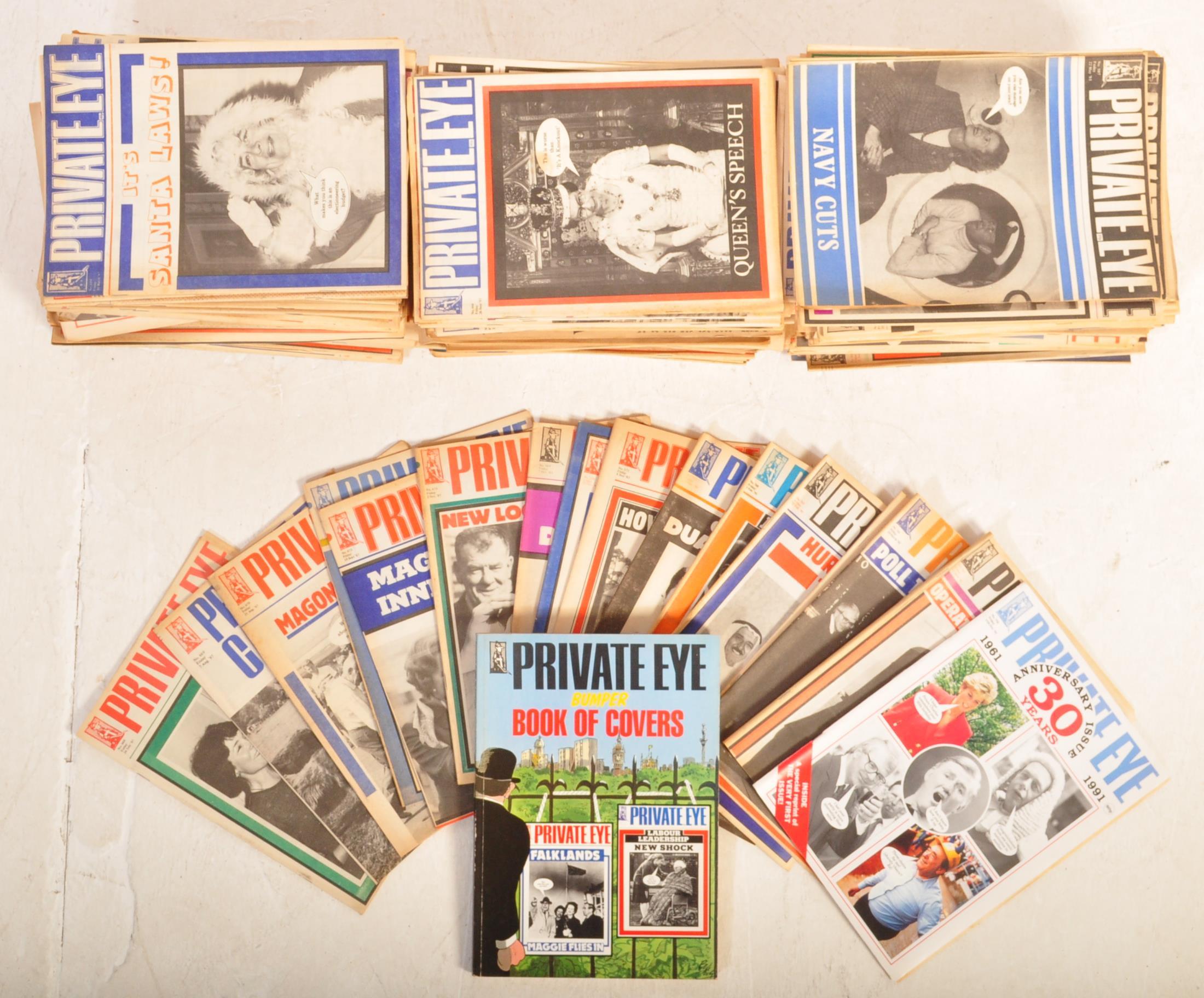 LARGE COLLECTION OF APPROV 250 VINTAGE 20TH CENTURY PRIVATE EYE MAGAZINE