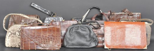 LARGE COLLECTION OF VINTAGE 20TH LADIES HANDBAGS