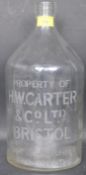 OF LOCAL INTEREST - EARLY 20TH CENTURY GLASS BOTTLE OF BRISTOL