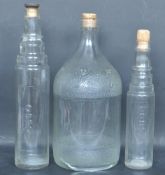 COLLECTION OF VINTAGE 20TH CENTURY GLASS ADVERTISING BOTTLES