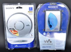 PAIR OF RETRO CD/CASSETTE PORTABLE SONY WALKMANS