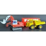 COLLECTION OF WEST GERMAN MADE DIECAST MODEL CONSTRUCTION MACHINES