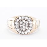 9CT GOLD & CZ SIGNET RING