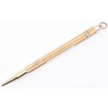 HALLMARKED 9CT GOLD MECHANICAL PENCIL