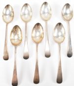 SIX EDWARDIAN JOHN ROUND & SON SILVER HALLMARKED TEASPOONS