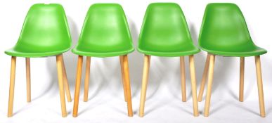 AFTER CHARLES & RAY EAMES - SET OF FOUR DINING CHAIRS