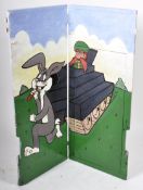 MID CENTURY BUS BUNNY DECORATED FAIRGROUND PAY BOOTH