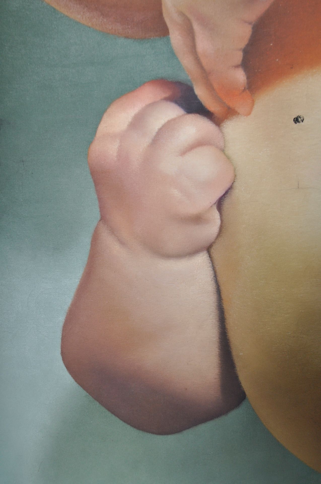 LEE STEWART (B. 1972) - LARGE OIL ON CANVAS PAINTING OF A BABY - Image 5 of 8