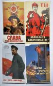 COLLECTION OF REPLICA USSR PROPAGANDA POSTERS