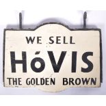 HOVIS - EARLY 20TH DOUBLE SIDED WOODEN SHOP DISPLAY SIGN