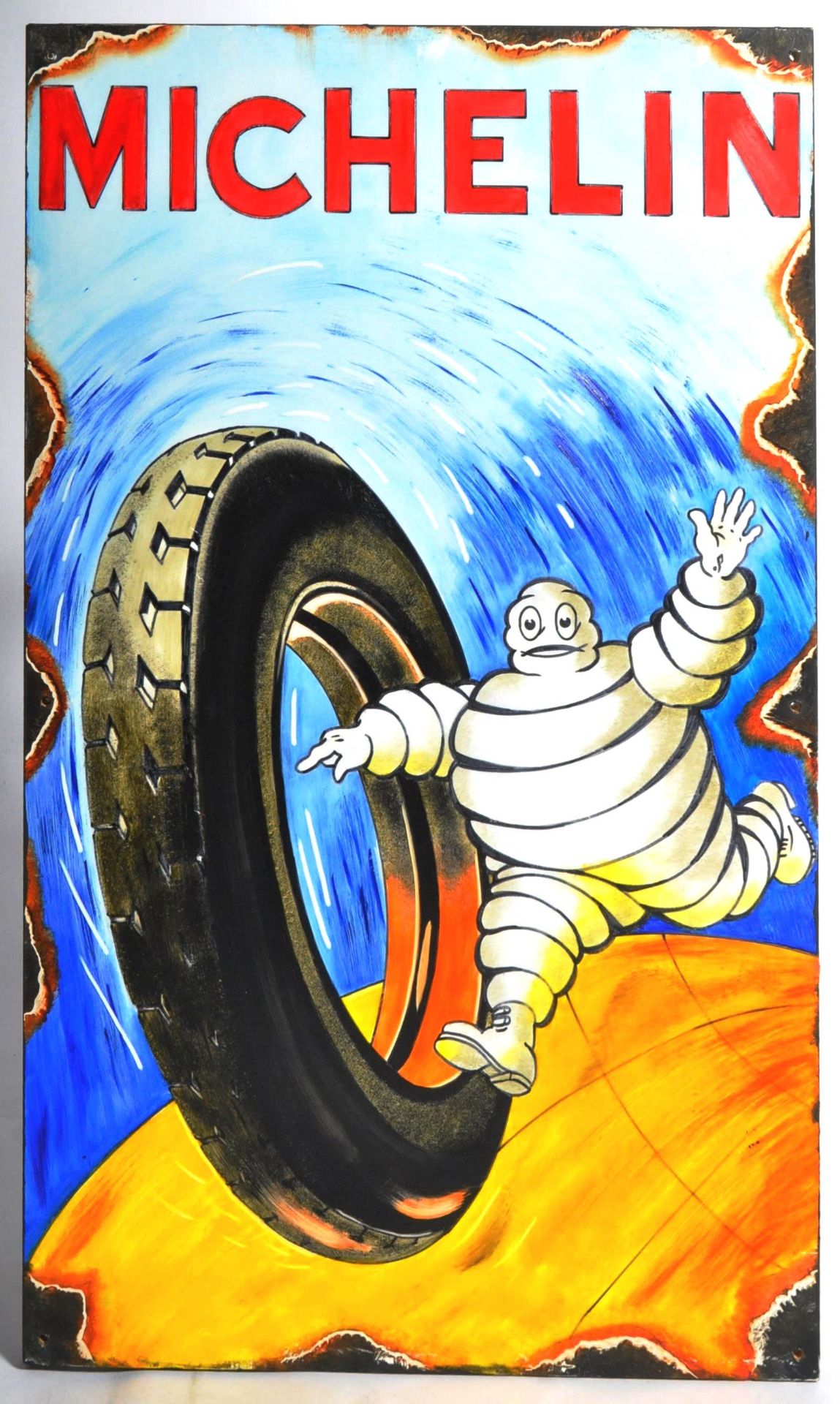 MICHELIN - ARTIST'S IMPRESSION OF A TRADITIONAL ENAMEL SIGN
